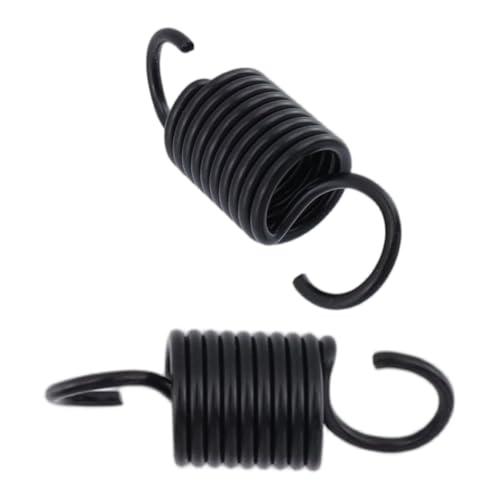 Image of Mcredy 10 Pcs Extension Spring Black 1.18 Inch Stainless Steel Small Springs with Hook Ends for DIY Repair Project