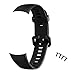 EasyULT Cinturino in Silicone per Honor Band 5 Band 4, Polso Cinturino di Ricambio, Braccialetto di Ricambio per Honor Band 4 Band 5 Universale-Nero