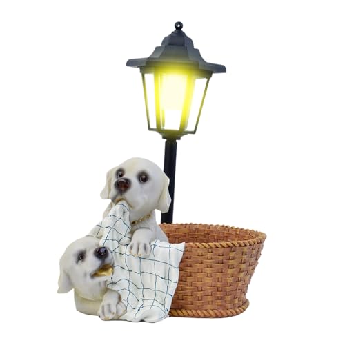Statue solaire animal en résine : décoration imperméable pour jardin et terrasse