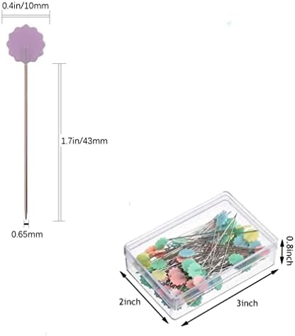KAIAIWLUO Sewing Pins,320 pcs Sewing Straight Pins Patchwork Pins DIY Safety Dressmaking Pins Quilting Tool Flat Head Sewing Pins for Dressmaking Decorating Crafting Marking