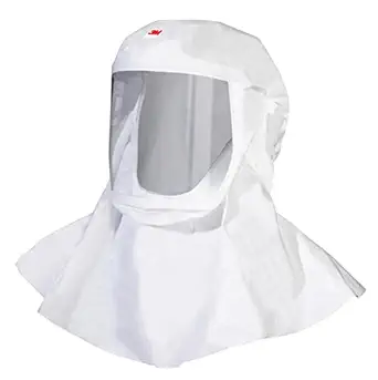 3M Versaflo Polypropylene Hood with Integrated Head Suspension, Medium/Large Size, White (Case of 5)