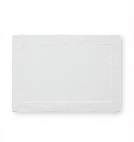 Sferra Festival Linen Hemstitched Placemats - White #TOP15