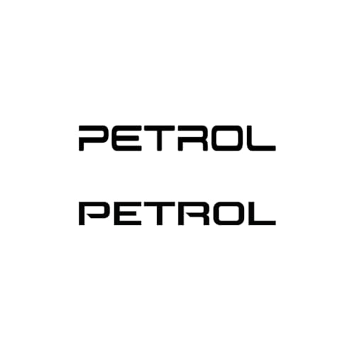 Image of Adhesive Petrol Warning Sticker for Vehicles, Perfect for Daily Use 1 Pack 2 Pieces (Black)