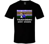 Tecmo Bowl Barry Sanders Video Game T Shirt 2XL Black