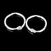 Lurrose 10Pcs 65Mm Silver Articulated Album Rings Metal Book Rings for Scrapbook Binding and Craft Projects