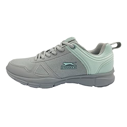 Slazenger Mujer Force Zapatillas Deportivas para Correr Gris/Verde Azulado EUR 40 Cover