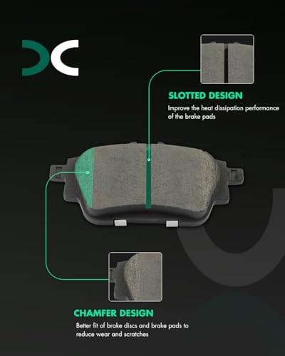 Image of SCITOO D2310 D2306 Front Rear Ceramic Brake Pads Sets For Nissan For Sentra | 2020 2021 2022 2023;8pcs Brake Pads;w /Hardware;D2310-9545 D2306-9541