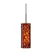Besa 1JT-412318-BR Art Glass One Light Pendant from Stilo Collection in Bronze / Dark Finish,