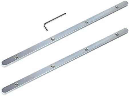 POWERTEC 71358 Track Saw Guide Rail Connector Set for Festool, Makita, DeWalt, and Triton | Pack of 2