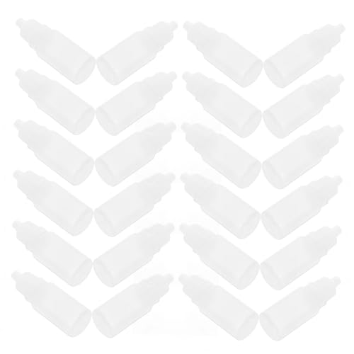 KICHOUSE 50 Pcs 10ml Empty Plastic Eye Liquid Dropper Bottles Squeezable Dropper Bottles for Travel