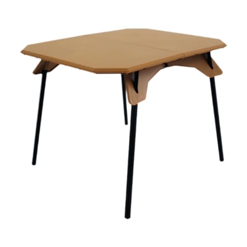 kowaku Compact Folding Table for Travel and Outdoor Use with Height Adjustment, Khaki