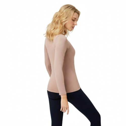 YSABEL MORA - Camiseta Interior Térmica Manga Larga, Ropa Interior de Invierno, Diseño Mediterráneo, Fabricada en Materiales Adaptables, Sostenible, Hecho en Valencia