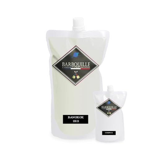 Pintura/resina epoxi mate bicomponente BARBOUILLE - Para azulejos, gres, laminado, PVC - 1kg - Blanco Bangkok