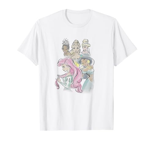 T-Shirt Disney Princess aquarelle : fini les looks ternes avec ce haut stylé