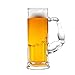 Vaso para Cerveza Jarra de cerveza Juego de tazas de cerveza clásico, tazas de cerveza con asas musculares, cerveza de cristal, gafas de cerveza congelable, taza de cerveza Irrompibles vasos de cervez