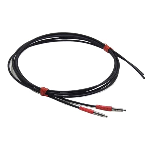 HJCMOONB M3 M4 M6 A Pair of Optical Fiber sensors with high Sensitivity Through Reflection for Amplifier switches FT-320/FT-420/FT-620(M4,2 M-M -40MM Needle)