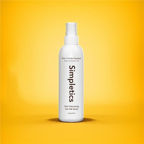 Simpletics Sea Salt Spray, Simpletics Texturizing Vanilla Sea Salt Spray, Piña Colada Sea Salt Spray, Sandalwood Sea Salt Spray, Sea Salt Spray for Men (Piña Colada)