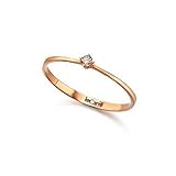  Bague solo Le Carré GA008OR.11-BL femme en or 18 carats et diamants