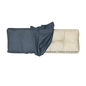 LILENO HOME Palettenkissen Bezug Jeans