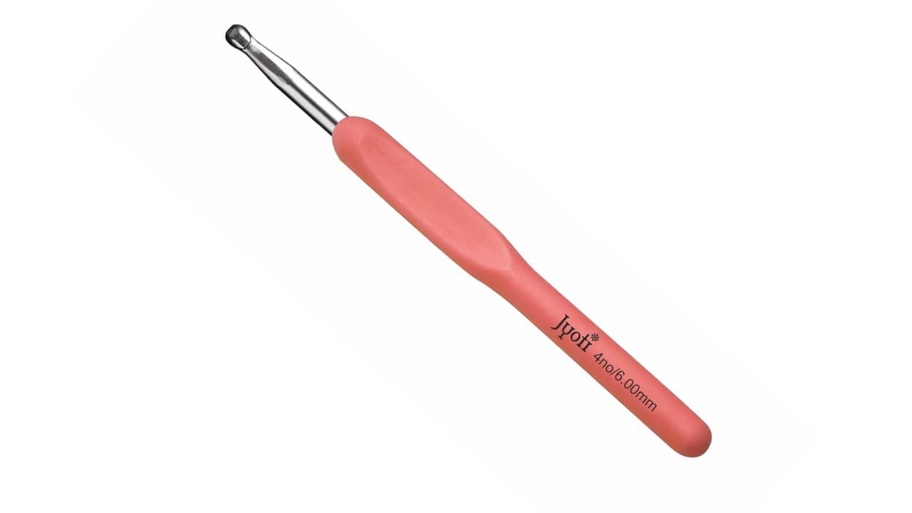 Aarnav Girls 6Mm Crochet Hooks Crochet Knitting, Ergonomic Soft Handles Crochet Hooks For Arthritic Hands, Light Comfortable Crochet Tool,Crochet Tool For Knitting Suitable For Beginners 2Mm To (1 X )