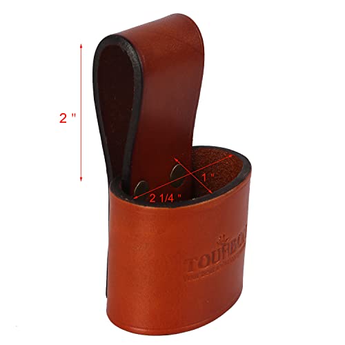 Tourbn Tourbon Genuine Leather Hammer Holder Hatchet Holster Loop Handle Guard Axe Collar(One Set), Reddish Brown #TOP3
