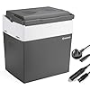 Subcold Euro30 Electric Cool Box 28L – 12V Car Plug & 240V Mains | Large Insulated Plug in Cooler Box for Car, Picnic, Camping Fridge, Travel | Quiet Portable Fridge | Holds 45 Cans