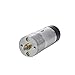GRASAKY Variable Reduction Geared Dc Gear Motor GM25-370 24v Electric 24 Volt Dc Motors Gear 24v Dc Motor with Encoder Geared Electric (Size : 1360rpm, Color : 24V)