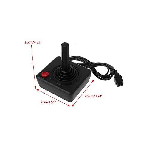 Ruitroliker Black Retro Classic Controller Gamepad Joysticks With Extension Cable For Atari 2600 System Console #TOP1