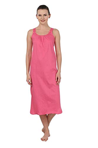 Image of BLAZON Women's Cotton Hosiery Solid Maxi Nighty Slip (Pack of 2) Available Sizes: S, M, L, XL, 2XL, 3XL, 4XL, 5XL