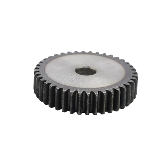 Bevel Gear Pinion Hardware Mechanical 1pcs 1.5M Spur Gear 40/41/42/43 Teeth 12mm Process Hole Gear Wheel Low Carbon Steel Flat Gear Total Height 15mm(42 Teeth)