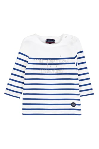 Armor Lux Baby ma 1ère Marinière T-Shirt, White (Dw5 Blanc/Etoile Dw5), 6-12 Months (Size: 12Months)
