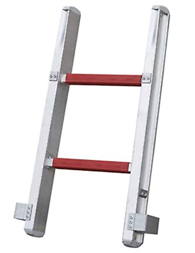 Feuerwehr Steckleiter DIN EN 1147 Metall Leiter rot 2 Sprossen Leiterteil C
