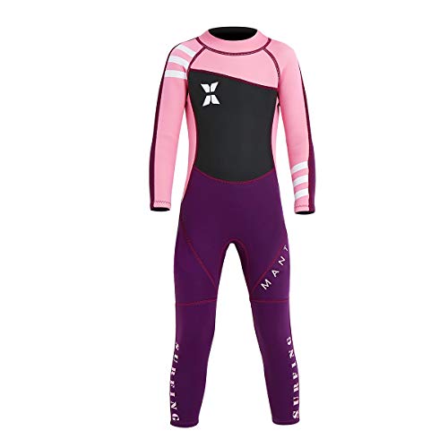 NATYFLY Kids Wetsuit,2.5mm Neoprene Thermal Swimsuit for Boys and Girls