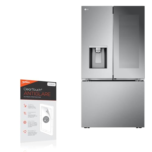 BoxWave Screen Protector Compatible with LG InstaView Refrigerator (LRYKC2606S) - ClearTouch Anti-Glare (2-Pack), Anti-Fingerprint Matte Film Skin