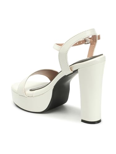 Image of ELLE Women's Stylish and Elegant High Block Heels Fashion sandals