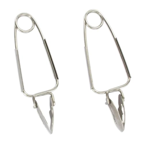 Fackelmann 32130 Lot de 2 pinces à escargot, pince pour escargot, pince à escargot, Acier inoxydable, Argenté, 15 x 6 cm