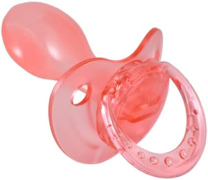 Pacifier Addict – Small Shield Crystal Adult Orthodontic Binky – Snoring – Grind Guard (Crystal Candy Red)