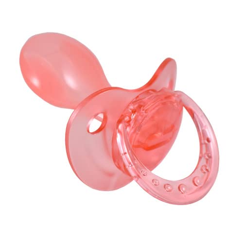 Pacifier Addict - Small Shield Crystal Adult Orthodontic Binky - Snoring - Grind Guard (Crystal Candy Red)