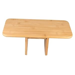 Garneck Wooden Meditation Stool Kneeling Yoga Bench Portable Meditation Seat for Home Office Use