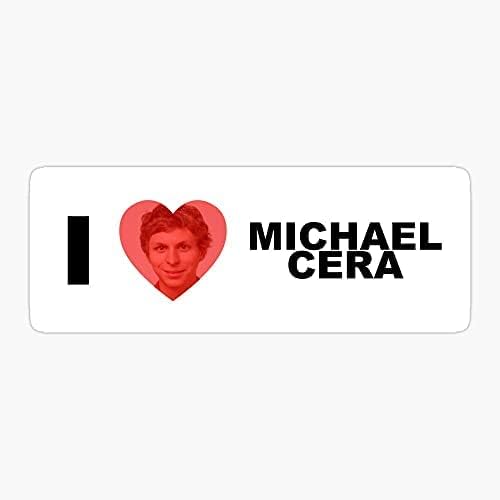 Vinilo adhesivo I Heart Michael Cera - Pelar y pegar a cualquier superficie lisa