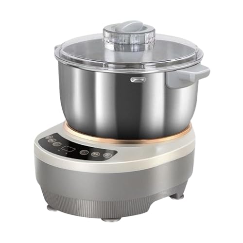 Folpus Amasadora eléctrica de Acero Inoxidable, para Uso doméstico, Comercial, Inteligente, fácil de Usar, Multiusos, con microordenador y Temporizador para, 5l Folpus Amasadora eléctrica de Acero Inoxidable, para Uso doméstico, Comercial, Inteligente, fácil de Usar, Multiusos, con microordenador y Temporizador para, 5l