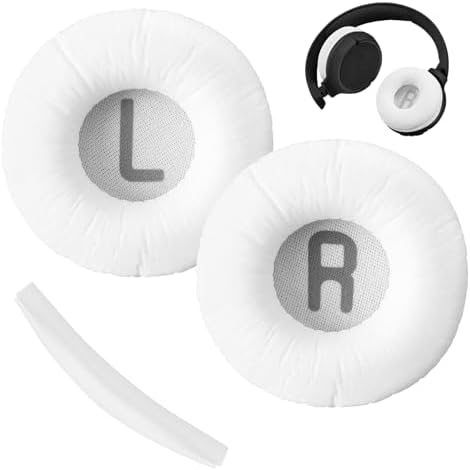1 Paire Blanc Coussinet Casque et 1 Bandeau pour JBL Tune500BT T4...