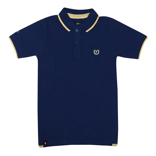 Image of LILGLORY Boys Regular Fit Polo Collar Patterned Tshirts in Blue /Grey /Maroon /Red /Black (810 /811 /812 /813 /814)