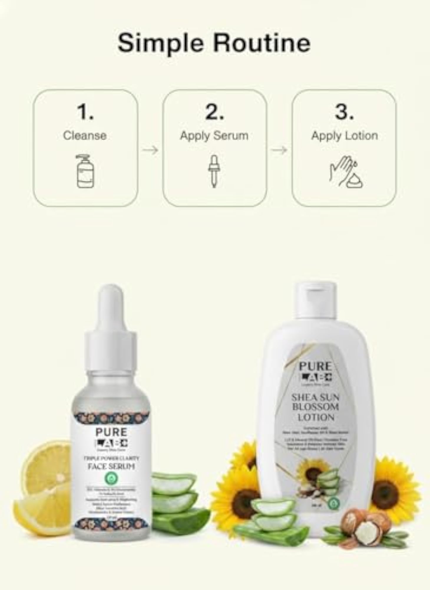 + Face Serum & Body Lotion Combo | Glow Enhancing Serum + Deep Moisture Lotion