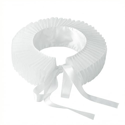 TINAYAUE Col Ruffle Élisabéthain Amovible, Collerette Plissée Tulle Unisexe – vue 3