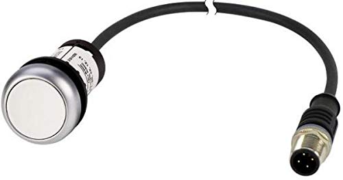 Bouton tasted blanc plat Eaton 185677 pré-câblé 0,2 m avec connecteur M12