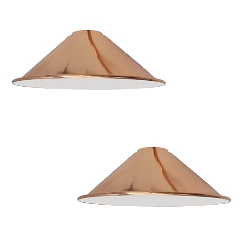 Rose Gold Pendant Light Fixtures - Metal Cone Shade with