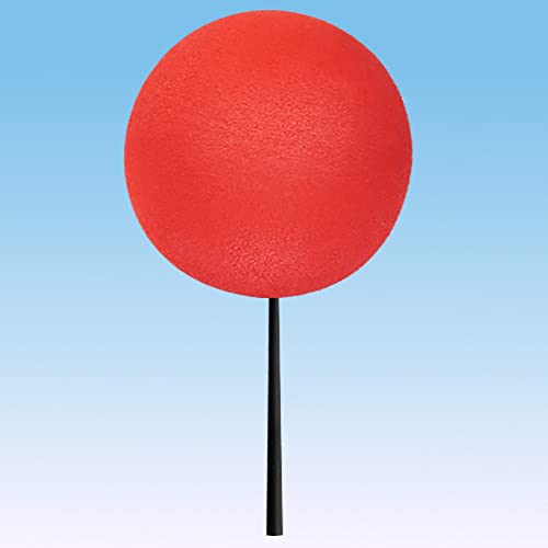 Tenna Tops Plain Red Car Antenna Ball/Car Antenna Topper (Eva Craft Foam) (1.75" Diameter) #TOP4