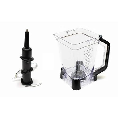 Replacement Pitcher and Blade - Includes Large Pitcher and Stainless Steel Extraction Blade -Comaptible with Ninja Blenders BL770 BL771 BL773 BL660 BL740 BL780