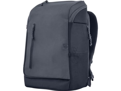 Mochila HP Travel - para Notebook de até 15,6 Polegadas, Multi-compartimentos, Expansível até 30L, com Alças Acolchoadas, Exterior Feito de Materiais Reciclados, Azul (6B8U4AA)